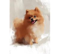 5D Diamond Art Painting Kits for Adults Beginners, DIY Paint by Numbers for Adults Dog Pattern, Full Round Drill Diamond Painting with Full Accessories for Room Decor, Gifts for Women, 12x16 inch S-3