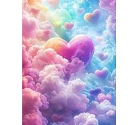 5D Diamond Art Painting Kits for Adults Beginners, DIY Paint by Numbers for Adults Dream Pattern, Full Round Drill Diamond Painting with Accessories for Room Decor, Gifts for Women, 28x36 inch S-93
