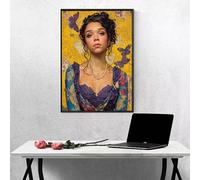5D Diamond Art Painting Kits for Adults, Butterfly Woman Diamond Art, DIY Full Drill Crafts Painting, Crystal Rhinestone Embroidery Cross Stitch, Home Wall Decor, Gifts for Women, 32x43 in PjY1148 S-E