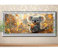 5D Diamond Art Painting Kits for Adults,DIY Koala,Animal Diamond Painting by Number Kits for Beginners,Diamond Crystal Embroidery Arts Crafts Painting Pictures for Home Wall Decor 80x160cm 59E-3207