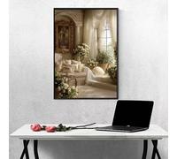 5D Diamond Art Painting Kits for Adults, Flowers Flower Diamond Art, DIY Full Drill Crafts Painting, Crystal Rhinestone Embroidery Cross Stitch, Home Wall Decor, Gifts for Women, 8x12in PjY6922 Q-U