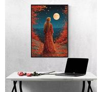 5D Diamond Art Painting Kits for Adults, Moon Woman Diamond Art, DIY Full Drill Crafts Painting, Crystal Rhinestone Embroidery Cross Stitch, Home Wall Decor, Gifts for Women, 40x50 cm PjY5154 U-X