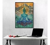 5D Diamond Art Painting Kits for Adults, Mountain Zen Diamond Art, DIY Full Drill Crafts Painting, Crystal Rhinestone Embroidery Cross Stitch, Home Wall Decor, Gifts for Women, 32x43in PjY4288 X-4