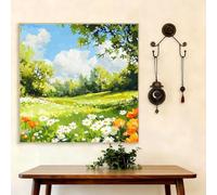 5D Diamond Art Painting Kits for Adults, Spring Diamond Art, DIY Square Full Drill Cross Stitch Crafts Pictures Wildflowers Embroidery Kit for Beginner, Home Wall Decor, Gifts for Women 20x20cm G8-118