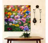 5D Diamond Art Painting Kits for Adults, Wildflowers Diamond Art, DIY Round Full Drill Cross Stitch Crafts Pictures Color Embroidery Kit for Beginner, Home Wall Decor, Gifts for Women 70x70 cm G8-1042