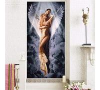 5D Diamond Art Painting Kits Full Drill Angel Lover Diamond Painting Crystal Rhinestone DIY Diamond Embroidery Cross Stitch for Home Living Bedroom Wall Decor Gift Square Drill,40x80cm