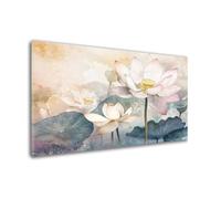 5D Diamond Art Painting Kits Lotus Diamond Painting Retro Dimond Art for Adults, 60x80cm Large DIY Round Full Drill Gem Crafts Crystal Creations for Adults, Home Wall Decor, Gifts for Women W6-111