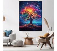 5D Diamond Art Painting Kits Tree of Life Diamond Painting Color Dimond Art for Adults, 50x70cm Large DIY Round Full Drill Gem Crafts Crystal Creations for Adults, Home Decor Gifts for Women W6-918