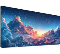 5D Diamond Art Starry Sky, Large Diamond Art for Adults Cloud, DIY Full Drill Crystal Art Embroidery Cross Stitch Set, Hobbies for Adults Women, for Home Wall Decor, Gifts for Women 40x80in 3-4590