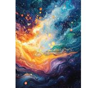 5D Diamond Painting Abstract Small Diamond Art for Adults Kids 20x30cm Paint by Numbers for Adults Color Full Drill DIY Rhinestone Gem Art Cross Stitch Embroidery Kit for Home Wall Decor Gifts L-86