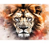 5D Diamond Painting Animal, DIY Lion Diamond Art Kits Adults Round Full Drill Gem Arts and Crafts for Adults kit Crystal Art Rhinestone Embroidery Painting for Home Wall Decor Gifts 12x16 inch Q4-1350