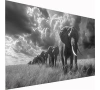 5D Diamond Painting Animal Large Diamond Art Elephant Picture DIY Square Full Drill Gem Art Crystal Embroidery Cross Stitch Set for Adults Kids, Perfect for Wall Decor, Relaxing Hobby 70x140cm Z1-558