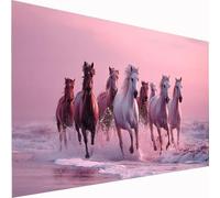 5D Diamond Painting Animal Large Diamond Art Horse Picture DIY Square Full Drill Gem Art Crystal Embroidery Cross Stitch Set for Adults & Kids, Perfect for Wall Decor, Relaxing Hobby 30x60cm Z1-1010