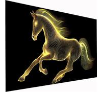 5D Diamond Painting Animal Large Diamond Art Horse Picture DIY Square Full Drill Gem Art Crystal Embroidery Cross Stitch Set for Adults & Kids, Perfect for Wall Decor, Relaxing Hobby 50x100cm Z1-948