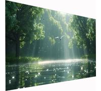 5D Diamond Painting Animal Large Diamond Art Tree Picture DIY Square Full Drill Gem Art Crystal Embroidery Cross Stitch Set for Adults & Kids, Perfect for Wall Decor, Relaxing Hobby 100x200cm Z1-390