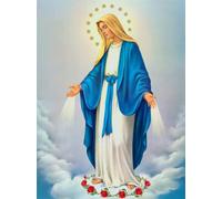 5D Diamond Painting by Number Kit, Religious Series Full Drill DIY Diamond Paintings Christian Diamond Embroidery Art Crafts Mosaic Gem Paintings for Home Wall Decor Gift, 12"x16" (Picture#21)