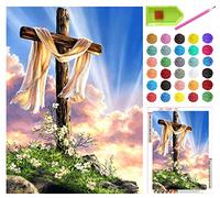 5D Diamond Painting by Number Kit, Religious Series Full Drill DIY Diamond Paintings Christian Diamond Embroidery Art Crafts Mosaic Gem Paintings for Home Wall Decor Gift, 12"x16" (Picture#22)