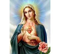 5D Diamond Painting by Number Kit, Religious Series Full Drill DIY Diamond Paintings Christian Diamond Embroidery Art Crafts Mosaic Gem Paintings for Home Wall Decor Gift, 12"x16" (Picture#24)