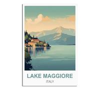 5D Diamond Painting by Number Kits,Lake Maggiore Italy DIY Full Drill Diamond Art Kits for Home Wall Decor Gifts 40x40cm