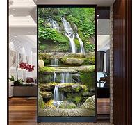 5D Diamond Painting by Number Kits Waterfall Landscape (30x60cm/12x24inch) Adults 5D Diamond Art Full Round Drill Set DIY Crystal Rhinestone Embroidery Cross Stitch Pictures for Home Wall Decor