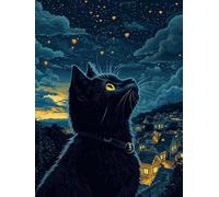 5D Diamond Painting Cat 50x60cm Love Diamond Art Adults Kit Full Drill Pictures, DIY Crystal Rhinestone Art Hobbies, Arts Crafts for Women Kids Gem, Home, Room Decor Christmas Halloween Gifts F18