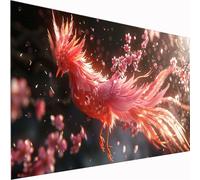 5D Diamond Painting Cherry Blossoms Large Diamond Art Animal Picture DIY Square Full Drill Gem Art Crystal Embroidery Cross Stitch Set for Adults & Kids for Wall Decor, Relaxing Hobby 100x200cm Z1-362