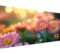 5D Diamond Painting Chrysanthemum, Plant Diamond Art Painting Kits for Adults Kids, DIY Square Full Drill Cross Stitch Crystal Creations Gem Art Dimond Paintings for Home Room Decor 32 * 63 L1-971