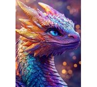 5D Diamond Painting Color 35x45cm Dinosaur Diamond Art Adults Kit Full Drill Pictures, DIY Crystal Rhinestone Art Hobbies, Arts Crafts for Women Kids Gem, Home, Room Decor Christmas Halloween Gifts F2