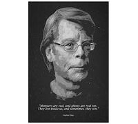 5d Diamond Painting Cross Stitch Kits DIY Motivational Quotes from Stephen King 2 Diamond Embroidery Kit Full Drill 30x40CM