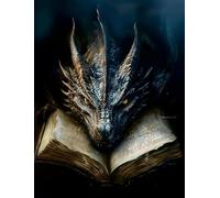 5D Diamond Painting Dragon, Complete Kit DIY Diamond Painting Adults, Fantasy Animals Diamond Painting, Adult and Beginner, Anti-Stress Wall Decoration, DIY Gift 30 x 40 cm