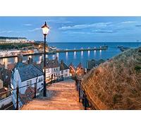 5D Diamond Painting Drill Kits for Adults Whitby,Sea,Lighthouse, Harbor, Pasted Embroidery Cross Stitch Arts Craft for Home Wall Decor 30x40cm