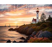 5D Diamond Painting Fall, DIY Flower Diamond Art Kits Adults Round Full Drill Gem Arts and Crafts for Adults kit Crystal Art Rhinestone Embroidery Painting for Home Wall Decor Gifts 32x39 inch Q4-102