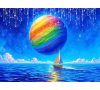 5D Diamond Painting Fall, DIY Tree Diamond Art Kits Adults Round Full Drill Gem Arts and Crafts for Adults kit Crystal Art Rhinestone Embroidery Canvas Painting for Wall Decor Gifts 6x8 inch Q4-122