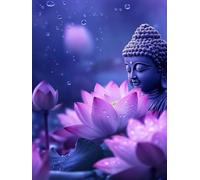 5D Diamond Painting Flower Diamond Art Kits Adults Religion Embroidery Kit Craft Kits for Adults UK, Crystal Art Mosaic Kit Dimond Painting for Kids, for Home Decor Gifts for Women 18x24inch I - 218