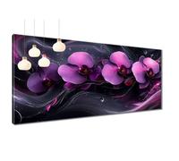 5D Diamond Painting for Adults Abstract Diamond Art Kits, DIY Square Full Drill Cross Stitch Painting by Numbers, Orchid Crystal Gem Art and Crafts for Adults Home Wall Room Decor 32x63 inch T3-630