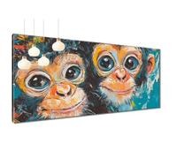 5D Diamond Painting for Adults Animal Diamond Art Kits, DIY Round Full Drill Embroidery Cross Stitch Painting by Numbers, Monkey Crystal Gem Art and Crafts for Adults Home Wall Decor 40x79 inch T3-780