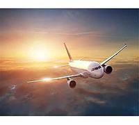 5D Diamond Painting for Adults Kids Airplane Round Drill DIY Diamond Painting Full Drill Embroidery Rhinestone Cross Stitch Art Canvas for Home Wall Decor Hallway 30x40cm 35x25CM