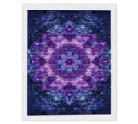 5D Diamond Painting for Adults, Mancharo Purple Diamond Art Kits Adults, Crystal Art Round Full Drill Canvas Painting DIY Gem Arts Cross Stitch Crafts Home Wall Room Decor, Gifts 100x150cm Q-595