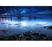 5D Diamond Painting Full Drill,Scotland The Forth Bridge DIY Handmade Rhinestone Embroidery Cross Stitch for Home Wall Decor 40x50cm