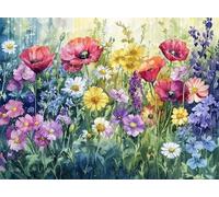 5D Diamond Painting Garden, DIY Dining Table Diamond Art Kits Adults Square Full Drill Gem Arts and Crafts for Adults kit Crystal Art Rhinestone Canvas Painting for Wall Decor Gifts 16x20 inch Q4-200