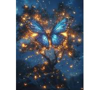 5D Diamond Painting Kit 70x100cm Butterfly Diamond Art Kits Adults Tree Dimond Paintings Embroidery Cross Stitch Crystal Art Crafts for Kids Beginners Relaxation and Home Decor Gifts for Women T298