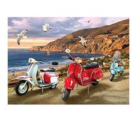 5D Diamond Painting Kit for Adults Full Drill Scooters and Motor Cars 50x70cm DIY Large Diamond Art Crystal Rhinestone Embroidery Cross Stitch Art Craft Canvas Pictures Home Wall Decor (20x28in)