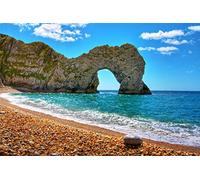 5D Diamond Painting Kit Full Drill,5D Diamond Art Durdle Door in Summer DIY Rhinestone Embroidery Cross Stitch Arts Craft for Home Wall Decor 40x50cm