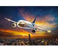 5D Diamond Painting Kit Full Drill Aeroplane DIY Diamond Painting Pictures Crystal Rhinestone Cross Stitch Embroidery Set Mosaic Painting Diamond Decoration Arts Craft Home Wall Decor Painting 30x40CM