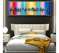 5D Diamond Painting Kits,Abstract City Building Full Drill Diamond Art, Pictures Painting by Numbers for Adults, DIY Embroidery Cross Stitch Kits, for Home Wall Decor Round Drill 90x180cm(36x72in)