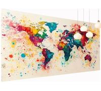 5D Diamond Painting Kits Colorful, DIY Map Large Diamond Art Kits Adults, Square Full Drill Crystal Art Embroidery Cross Stitch Pain by Numbers, Mosaic Canvas Wall Arts, Home Decor 20x40 Inch S2-275