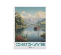 5D Diamond Painting Kits,Coniston Water Cumbria,DIY Rhinestone Embroidery Set Paint with Diamond Art by Number Kits Cross Stitch Home Wall Craft Decoration(40 x 50 cm/15.74 x 19.68 inches)-GX71