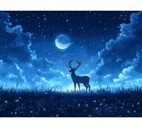 5D Diamond Painting Kits Deer Dimond Art for Adults 60x40cm B-3ET7Z