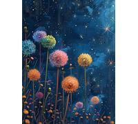 5D Diamond Painting Kits Flower, Diamond Art Kits Adults Starry Sky, DIY Full Drill Embroidery Crystal Art and Crafts for Adults, Mosaic Production, Paintings for Home Wall Decor Gifts 30x40cm F-2344
