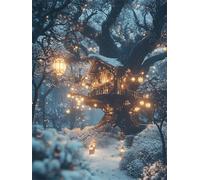 5D Diamond Painting Kits for Adults, 60x80 cm DIY Full Drill Landscape Dimond Art, Ancient Trees Crystal Art Adult Crafts with Diamonds and Tools, Cross Stitch for Home Living Room Wall Decor FG-148
